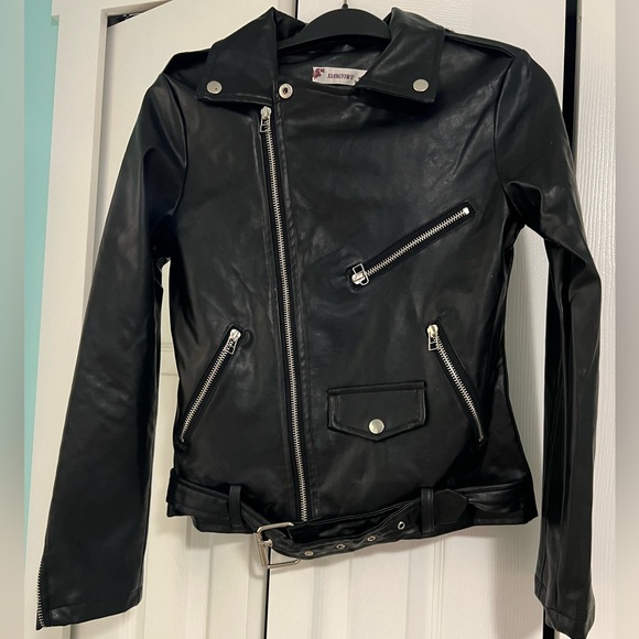 Cute leather jacket, size XS-S - Picture 2 of 3